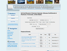 Tablet Screenshot of coloradofestivalguide.com